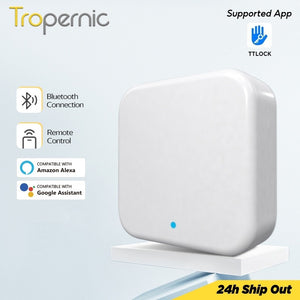 [24h Ship Out] TTLOCK App G2 WiFi Gateway Hub Smart Door Lock Bluetooth to WiFi Converter Smart Home Bridge Voice Control for Alexa