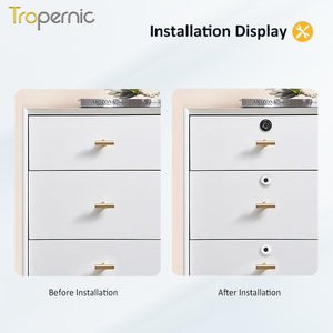 Fingerprint Smart Cabinet Lock NFC Drawer Lock with Public Mode for Home Public Cabinet