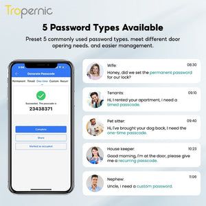 [24h Ship Out] TTLOCK Fully Automatic Smart Door Lock 60/70MM Single Latch Digital Door Lock with Sliding Cover Password IC Card Key Unlock