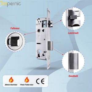 50/72/85/Series Universal Lock Body Lock Mortise Door Lock Applicable to Wooden Door Metal Door Hotel Lock Glass Lock Fingerprint Lock Combination Lock Electronic Lock Induction Lo
