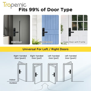 TTLOCK Smart Door Lock with Doorbell APP Management Fingerprint Door Knob Anti Theft Password Digital Lock for Home Wooden Door