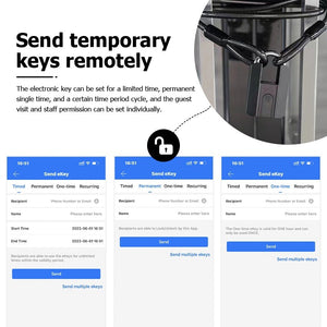 [24h Ship Out] Fingerprint Padlock IP67 Waterproof Smart Padlock USB Rechargeable Portable Anti Theft Lock for Warehouse Steel Door