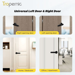 [No Drilling] TTLOCK Smart Door Lock Fingerprint Handle 60/70MM Single Latch 5 In 1 Digital Lock for Home Hotel Handle Adjustable Direction