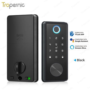 [24h Ship Out] TTLOCK Fully Automatic Smart Door Lock 60/70MM Single Latch Digital Door Lock with Sliding Cover Password IC Card Key Unlock