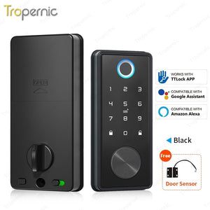 [24h Ship Out] TTLOCK Fully Automatic Smart Door Lock 60/70MM Single Latch Digital Door Lock with Sliding Cover Password IC Card Key Unlock