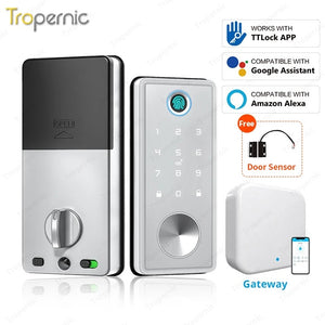 [24h Ship Out] TTLOCK Fully Automatic Smart Door Lock 60/70MM Single Latch Digital Door Lock with Sliding Cover Password IC Card Key Unlock