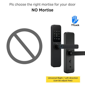 TTLOCK Smart Door Lock with Doorbell APP Management Fingerprint Door Knob Anti Theft Password Digital Lock for Home Wooden Door