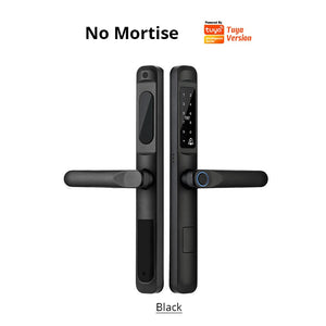 [COD] Tuya Smart Lock with Doorbell Waterproof Sliding Door Lock APP Remote Unlock Fingerprint Door Knob Password Digital Door Lock for Aluminum Door