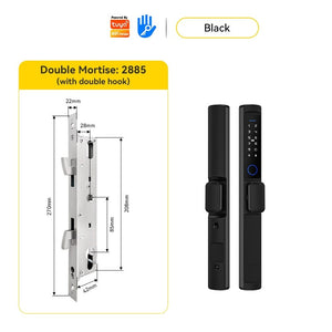 [24h Ship Out] Tuya/TTLOCK Sliding Door Lock Waterproof Smart Door Lock with Short Handle Anti Theft Lock Semi Automatic Digital Lock Fingerprint Smart Lock for Home Office