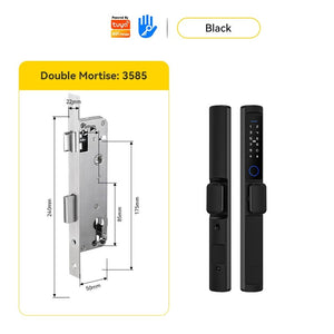 [24h Ship Out] Tuya/TTLOCK Sliding Door Lock Waterproof Smart Door Lock with Short Handle Anti Theft Lock Semi Automatic Digital Lock Fingerprint Smart Lock for Home Office