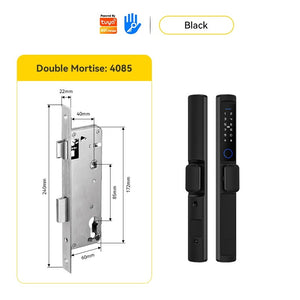 [24h Ship Out] Tuya/TTLOCK Sliding Door Lock Waterproof Smart Door Lock with Short Handle Anti Theft Lock Semi Automatic Digital Lock Fingerprint Smart Lock for Home Office