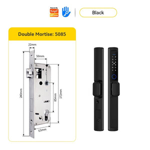 [24h Ship Out] Tuya/TTLOCK Sliding Door Lock Waterproof Smart Door Lock with Short Handle Anti Theft Lock Semi Automatic Digital Lock Fingerprint Smart Lock for Home Office