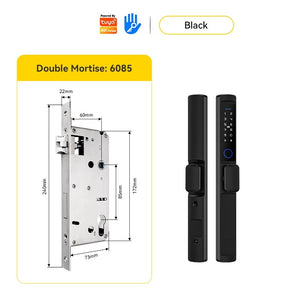 [24h Ship Out] Tuya/TTLOCK Sliding Door Lock Waterproof Smart Door Lock with Short Handle Anti Theft Lock Semi Automatic Digital Lock Fingerprint Smart Lock for Home Office