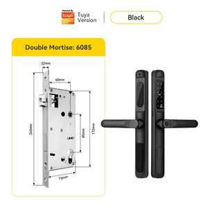 [COD] Tuya Smart Lock with Doorbell Waterproof Sliding Door Lock APP Remote Unlock Fingerprint Door Knob Password Digital Door Lock for Aluminum Door