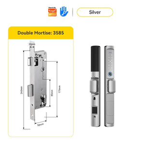 [24h Ship Out] Tuya/TTLOCK Sliding Door Lock Waterproof Smart Door Lock with Short Handle Anti Theft Lock Semi Automatic Digital Lock Fingerprint Smart Lock for Home Office