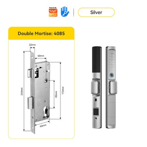 [24h Ship Out] Tuya/TTLOCK Sliding Door Lock Waterproof Smart Door Lock with Short Handle Anti Theft Lock Semi Automatic Digital Lock Fingerprint Smart Lock for Home Office