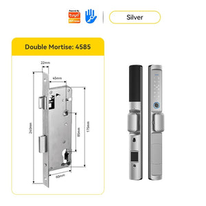 [24h Ship Out] Tuya/TTLOCK Sliding Door Lock Waterproof Smart Door Lock with Short Handle Anti Theft Lock Semi Automatic Digital Lock Fingerprint Smart Lock for Home Office