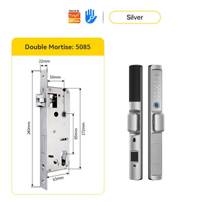[24h Ship Out] Tuya/TTLOCK Sliding Door Lock Waterproof Smart Door Lock with Short Handle Anti Theft Lock Semi Automatic Digital Lock Fingerprint Smart Lock for Home Office