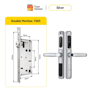 [COD] Tuya Smart Lock with Doorbell Waterproof Sliding Door Lock APP Remote Unlock Fingerprint Door Knob Password Digital Door Lock for Aluminum Door
