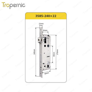 50/72/85/Series Universal Lock Body Lock Mortise Door Lock Applicable to Wooden Door Metal Door Hotel Lock Glass Lock Fingerprint Lock Combination Lock Electronic Lock Induction Lo
