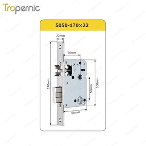 50/72/85/Series Universal Lock Body Lock Mortise Door Lock Applicable to Wooden Door Metal Door Hotel Lock Glass Lock Fingerprint Lock Combination Lock Electronic Lock Induction Lo