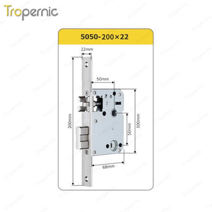 50/72/85/Series Universal Lock Body Lock Mortise Door Lock Applicable to Wooden Door Metal Door Hotel Lock Glass Lock Fingerprint Lock Combination Lock Electronic Lock Induction Lo