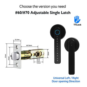 [No Drill] Tuya/TTLOCK Bluetooth Smart Door Lock APP Remote Unlock 5 In 1 Fingerprint Password IC Card Unlock Digital Lock for Wooden Door
